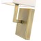 Z-Lite Saxon 1 Light Wall Sconce, Rubbed Brass & White 815-1S-RB - alternate 4